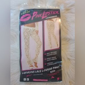 Pink lipstick lounge pants